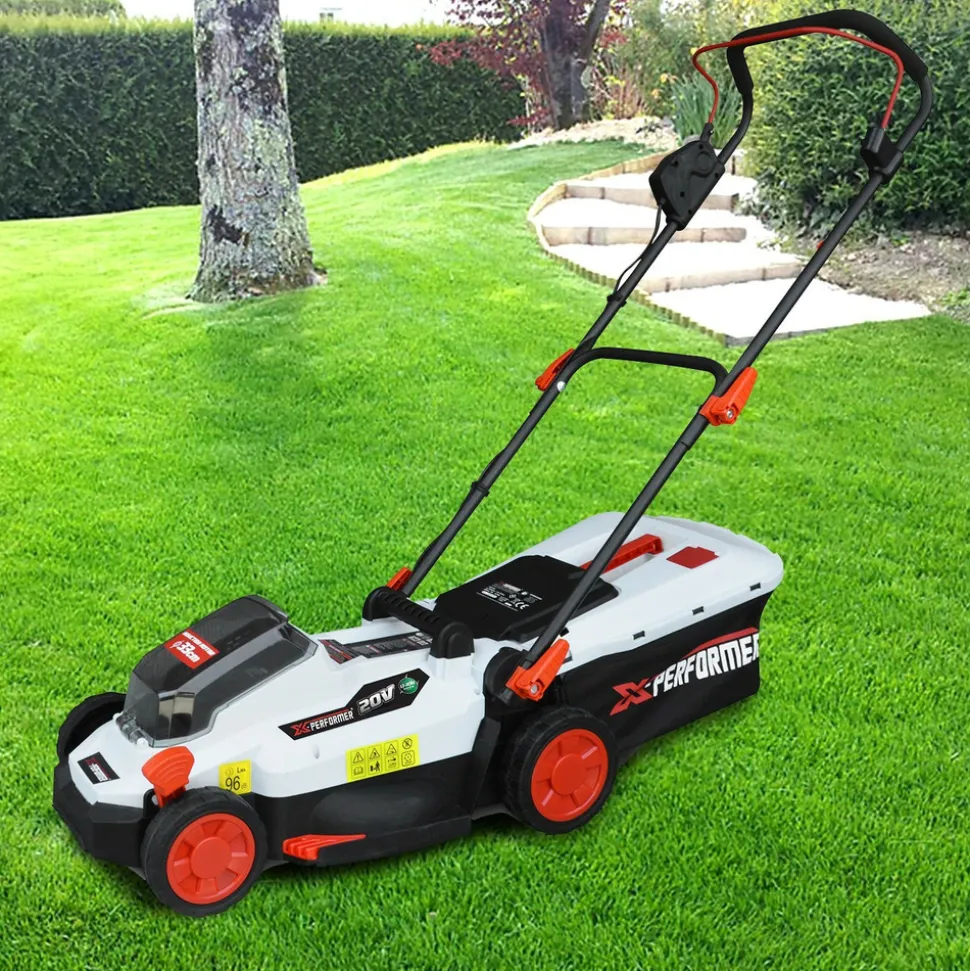 X-PERFORMER - Tondeuse à gazon et cisaille de jardin sur batterie - x-performer xptde3320li / xpcsth20li - 2 batteries 2ah et chargeur