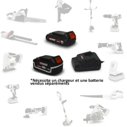 X-PERFORMER - Tondeuse à gazon et cisaille de jardin sur batterie - x-performer xptde3320li / xpcsth20li - 2 batteries 4ah et chargeur