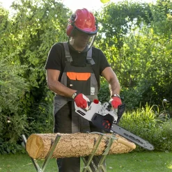 X-PERFORMER - Tronçonneuse 40v (2x20v) x-performer xptro40li-2b - double sécurité - graissage auto + 2 batteries 2 ah