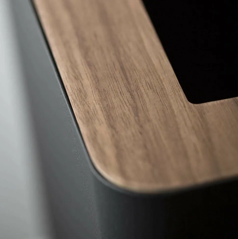 YAMAZAKI - Corbeille à papier rectangulaire rin