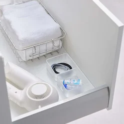 YAMAZAKI - Set de 2 rangements empilables tower 8 x 8 x 3,7 cm