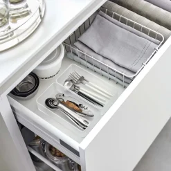 YAMAZAKI - Set de 2 rangements empilables tower 16 x 8 x 3,7 cm