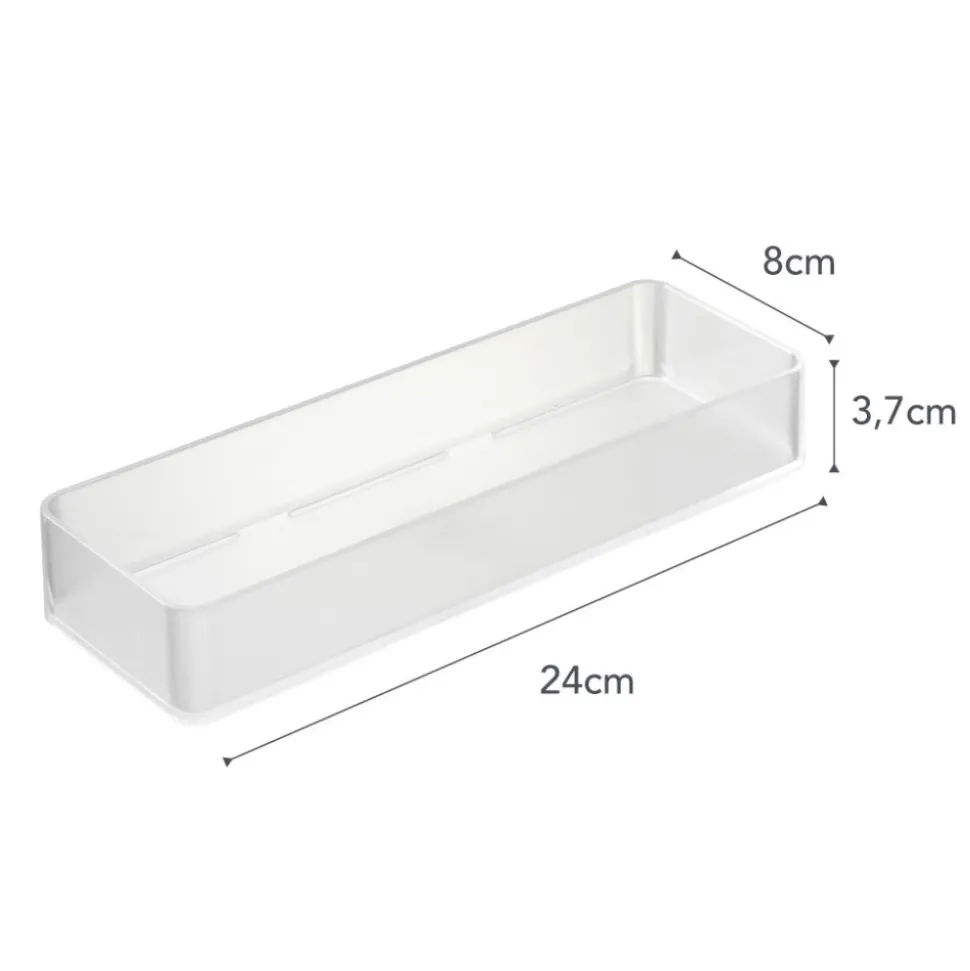 YAMAZAKI - Set de 2 rangements empilables tower 24 x 8 x 3,7 cm