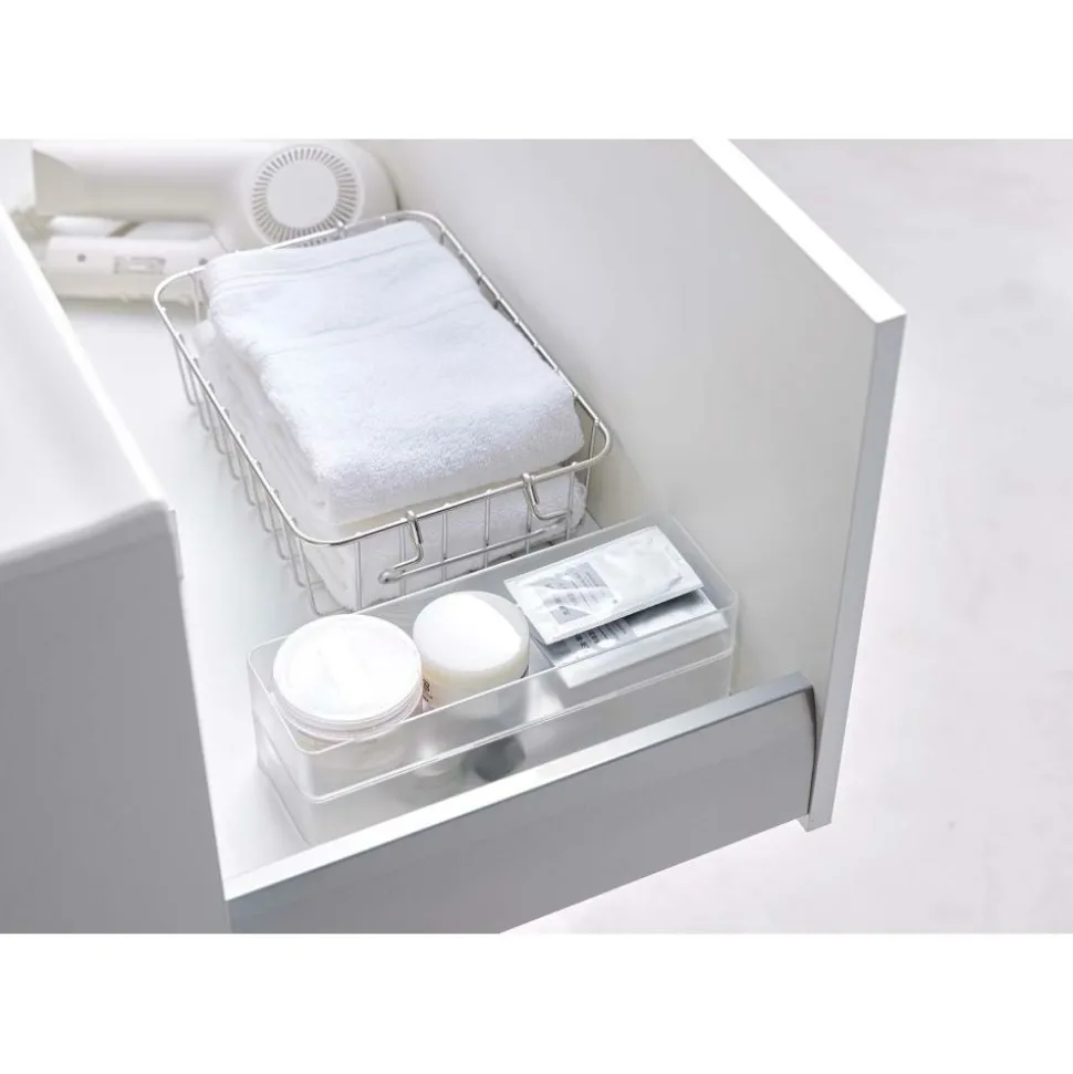 YAMAZAKI - Set de 2 rangements empilables tower 24 x 8 x 3,7 cm