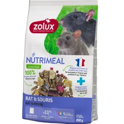 ZOLUX - Aliment composé pour rat et souris nutrimeal sachet de 850 g