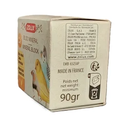 ZOLUX - Bloc minéral 90 g pour oiseau domestique