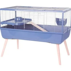 ZOLUX - Cage rongeur surélevée - zolux - néolife - pour cochon d'inde - 99 x 54 x 79 cm - bleu