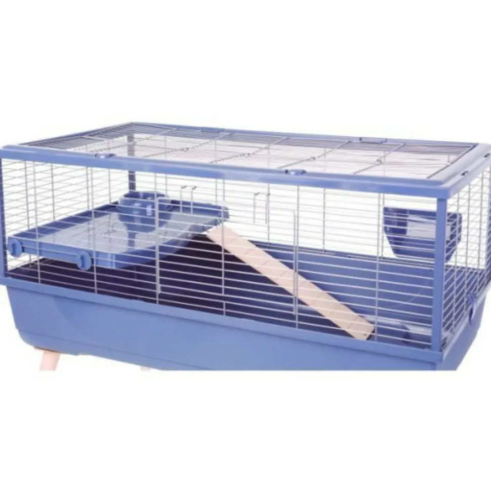 ZOLUX - Cage rongeur surélevée - zolux - néolife - pour cochon d'inde - 99 x 54 x 79 cm - bleu
