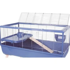 ZOLUX - Cage rongeur surélevée - zolux - néolife - pour cochon d'inde - 99 x 54 x 79 cm - bleu