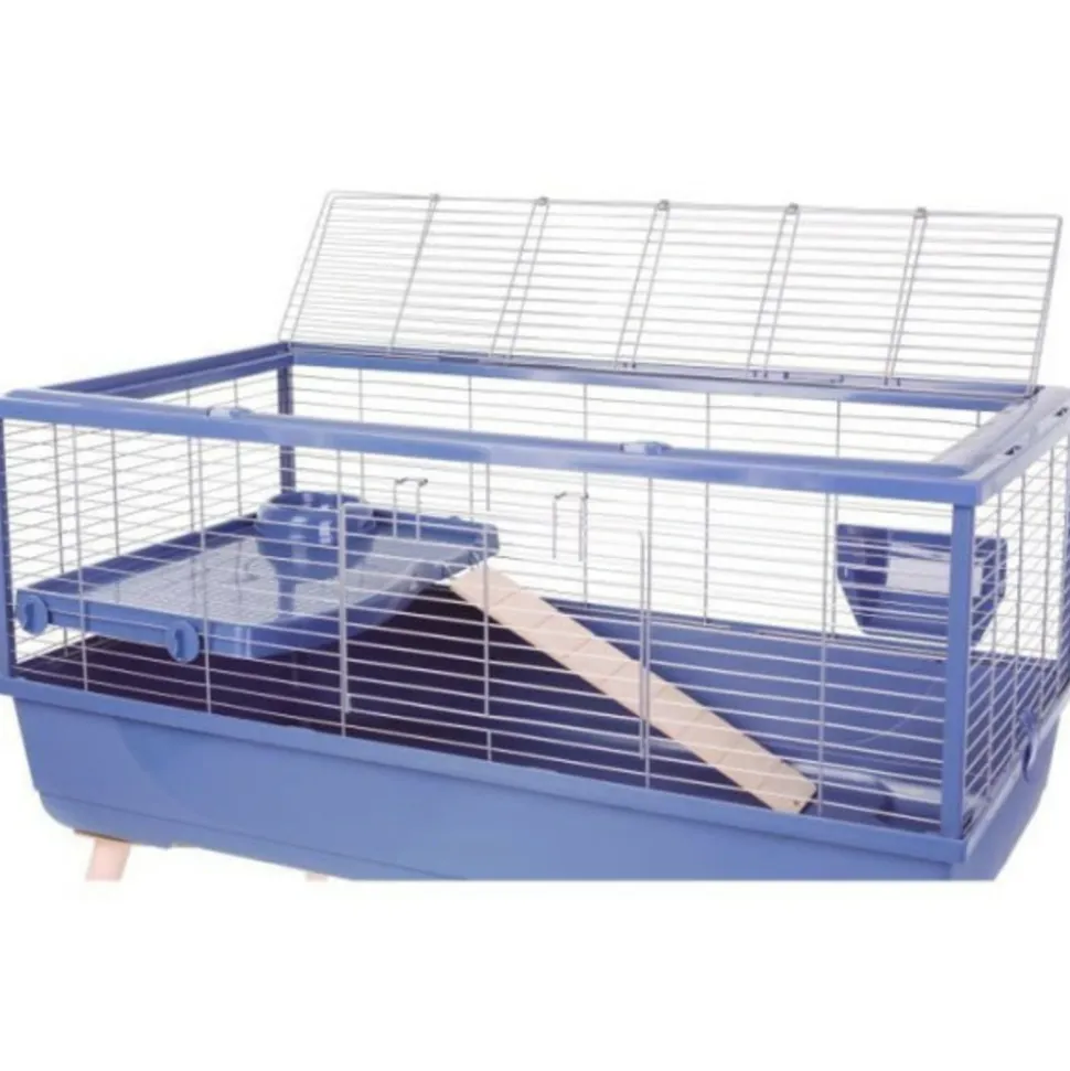 ZOLUX - Cage rongeur surélevée - zolux - néolife - pour cochon d'inde - 99 x 54 x 79 cm - bleu