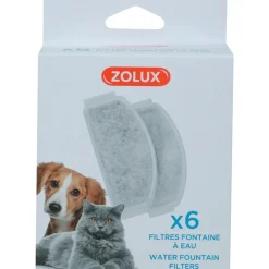 ZOLUX - Filtres pour fontaine à eau calypso (lot de 6)