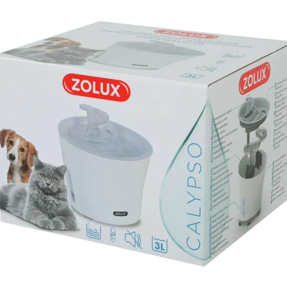 ZOLUX - Fontaine à eau pour chiens et chats calypso 3 litres