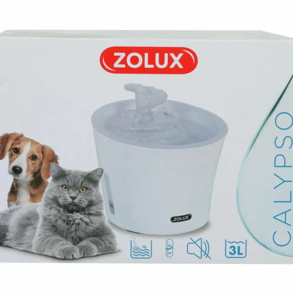 ZOLUX - Fontaine à eau pour chiens et chats calypso 3 litres