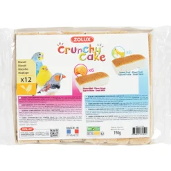 ZOLUX - Friandise Crunchy Cake miel et fruits pour perruches, canaris x12