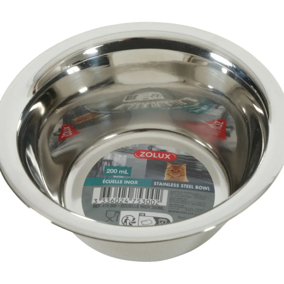 ZOLUX - Gamelle ecuelle inox 200 ml pour chat