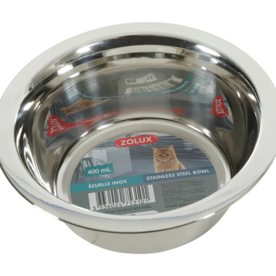 ZOLUX - Gamelle ecuelle inox 400 ml pour chat