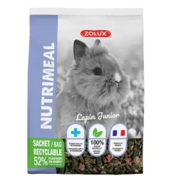 ZOLUX - Granulés lapin nain junior (moins de 6mois) nutrimeal - 800g