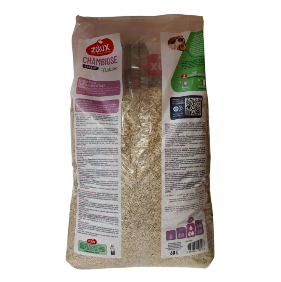 ZOLUX - Litière végétale naturelle chambiose 60 litres
