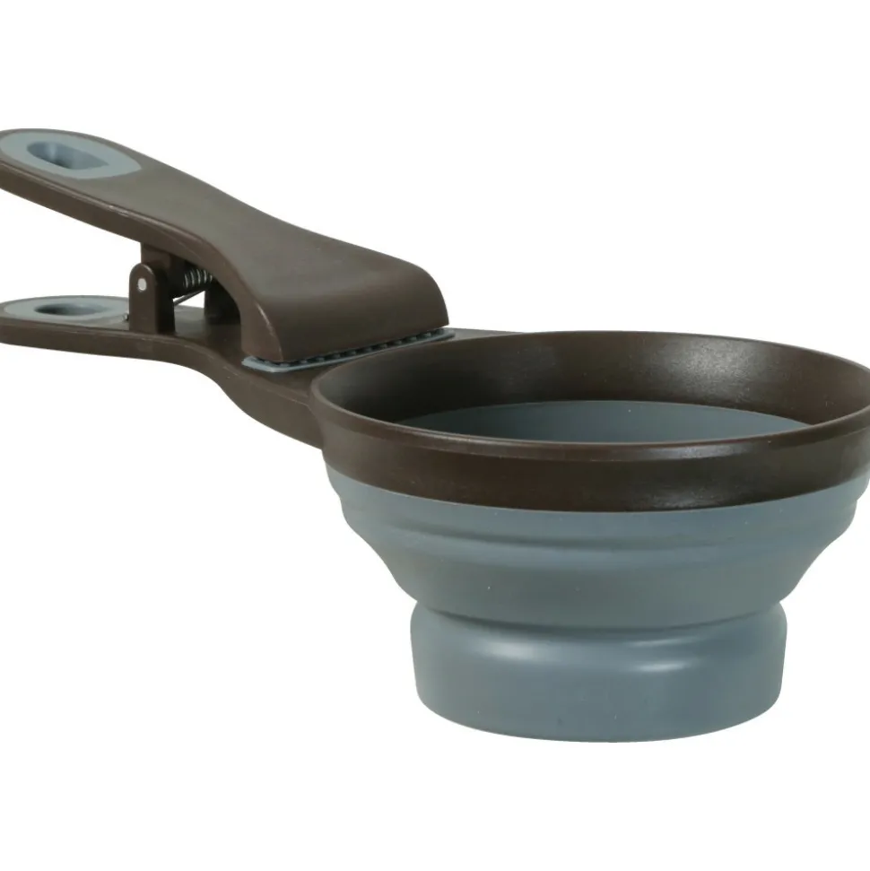 ZOLUX - Pince 2 en 1 doseur silicone m 237 ml gris pour chat et chien