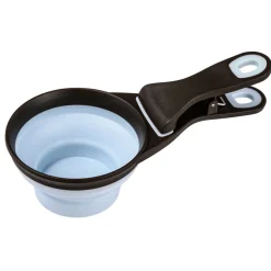 ZOLUX - Pince 2 en 1 doseur silicone m 237 ml bleu pour chat et chien