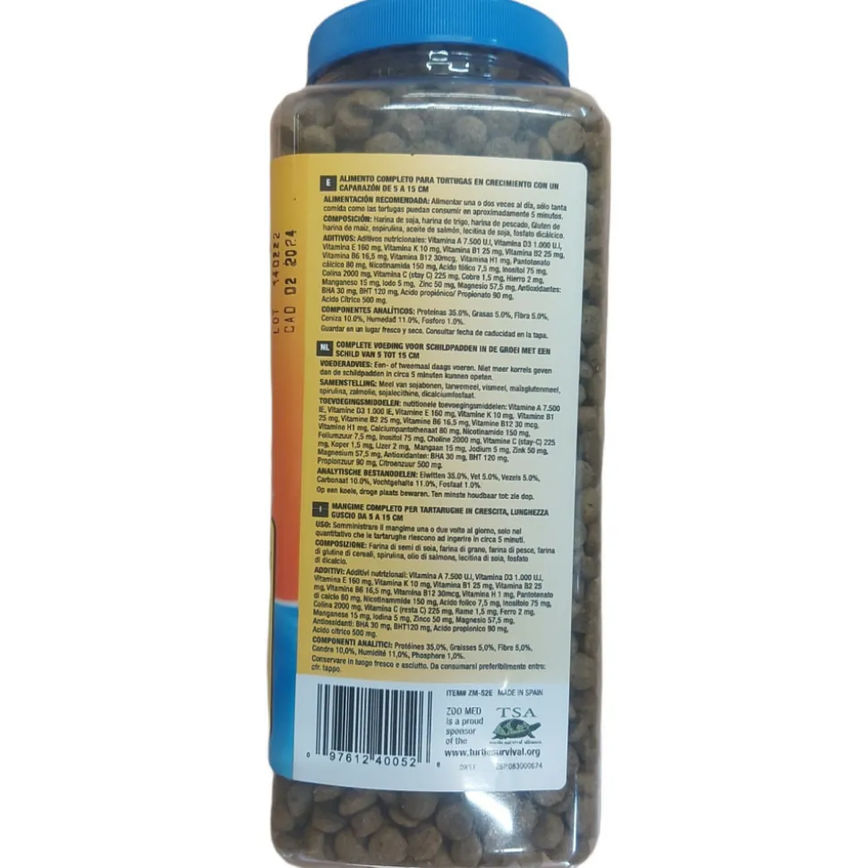 ZOO MED - Nourriture pour tortues aquatiques zm52 formule de croissance de 369g