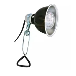 ZOO MED - Support de lampe zoomed deluxe porcelaine clamp lampe 14cm pour terrarium