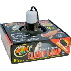 ZOO MED - Support de lampe zoomed deluxe porcelaine clamp lampe 14cm pour terrarium