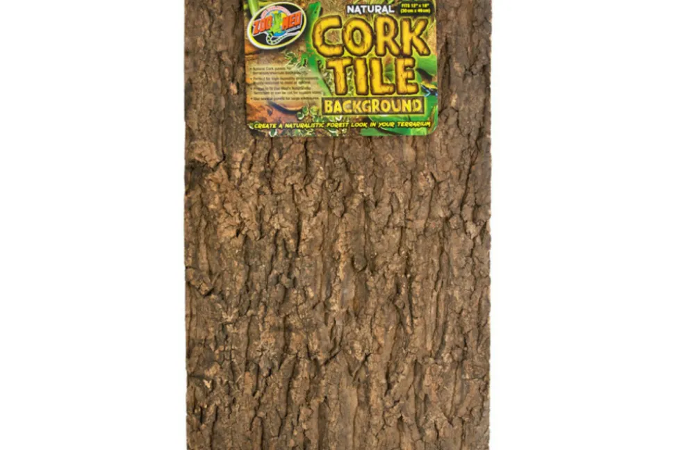 ZOOMED - Fond en liège - natural cork tile background 30 x 46 cm - décor pour terrarium ou paludarium destiné aux reptiles (lézards, ser