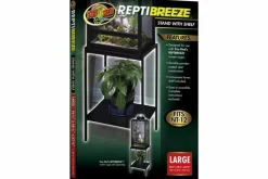 ZOOMED - Reptibreeze stand large - support avec étagère pour reptibreeze - meuble pour terrarium destiné aux lézards type caméléon
